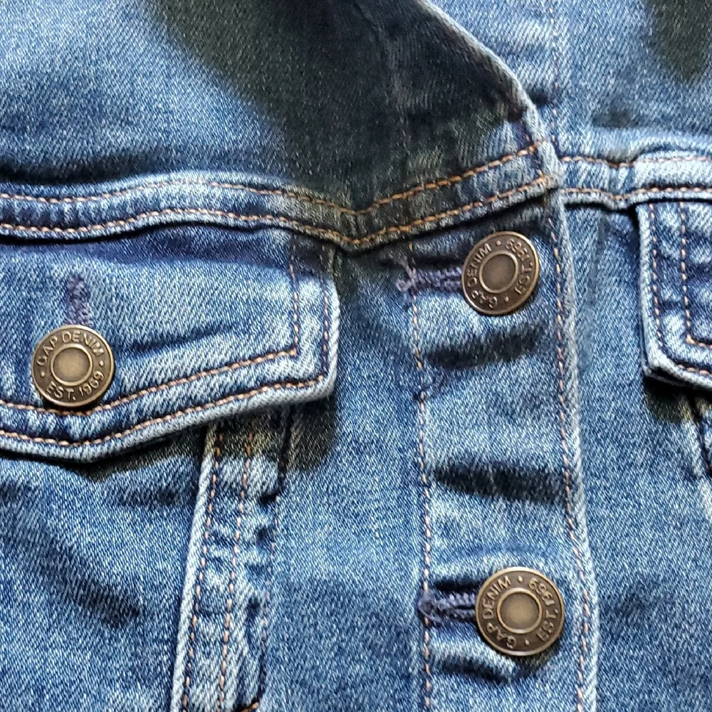 GAP Blue Jean Jacket with Cropped Design